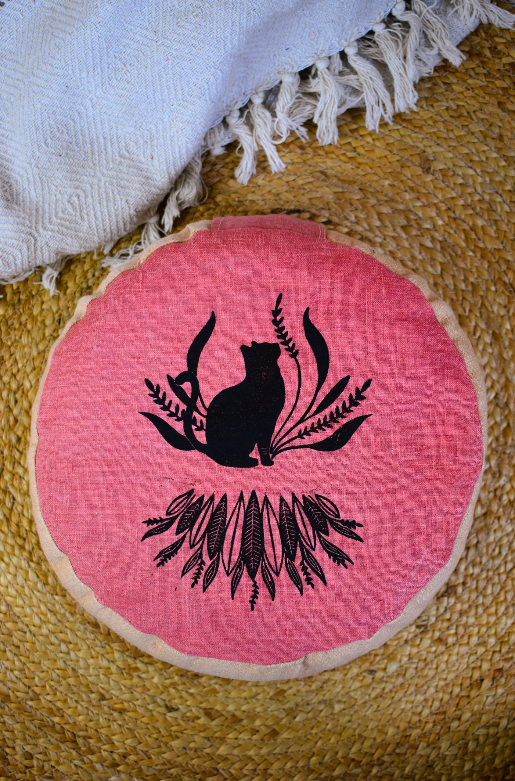 coussin zafu haut yoga meditation relaxation confort