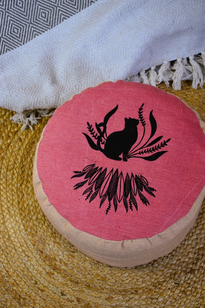 coussin zafu haut yoga meditation relaxation confort