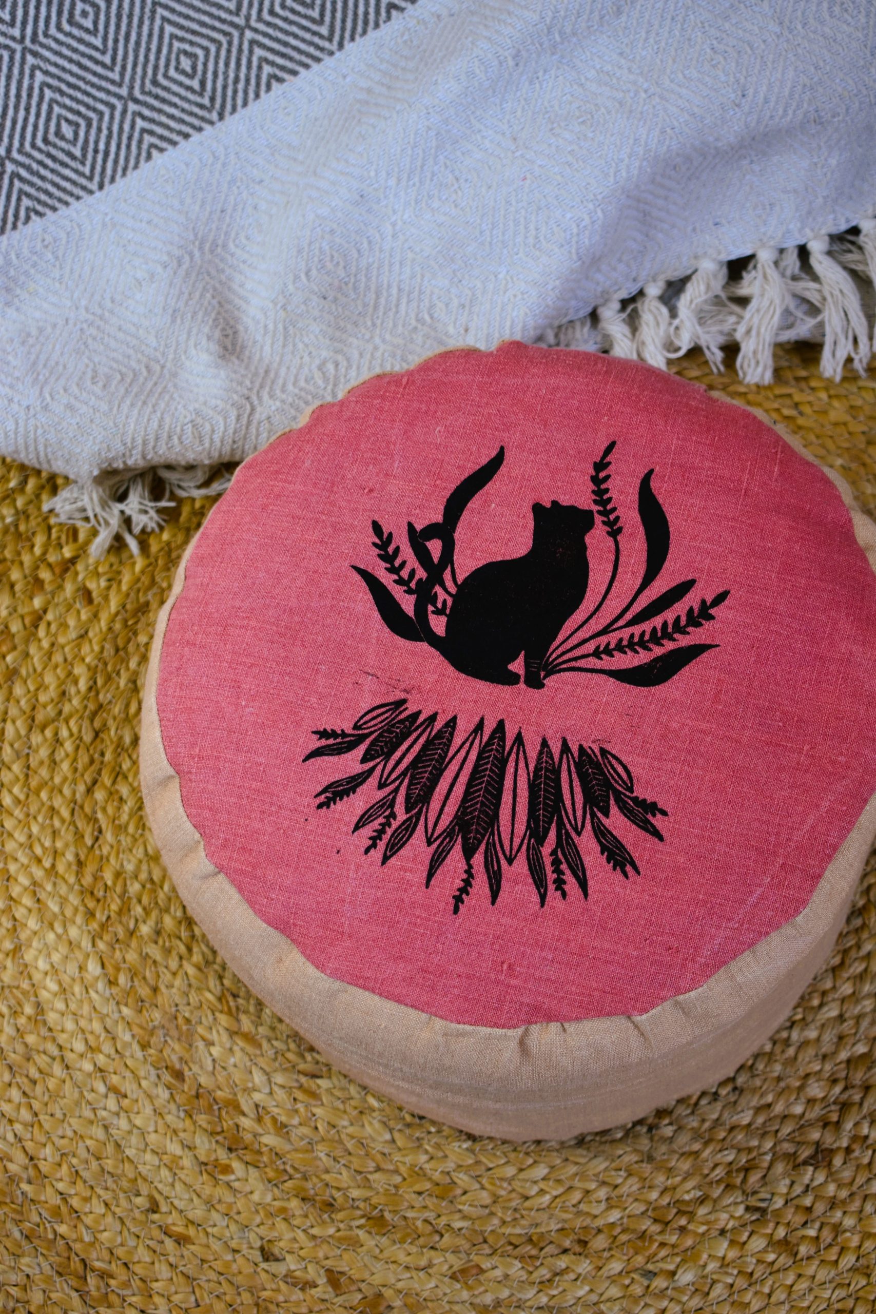 coussin zafu haut yoga meditation relaxation confort