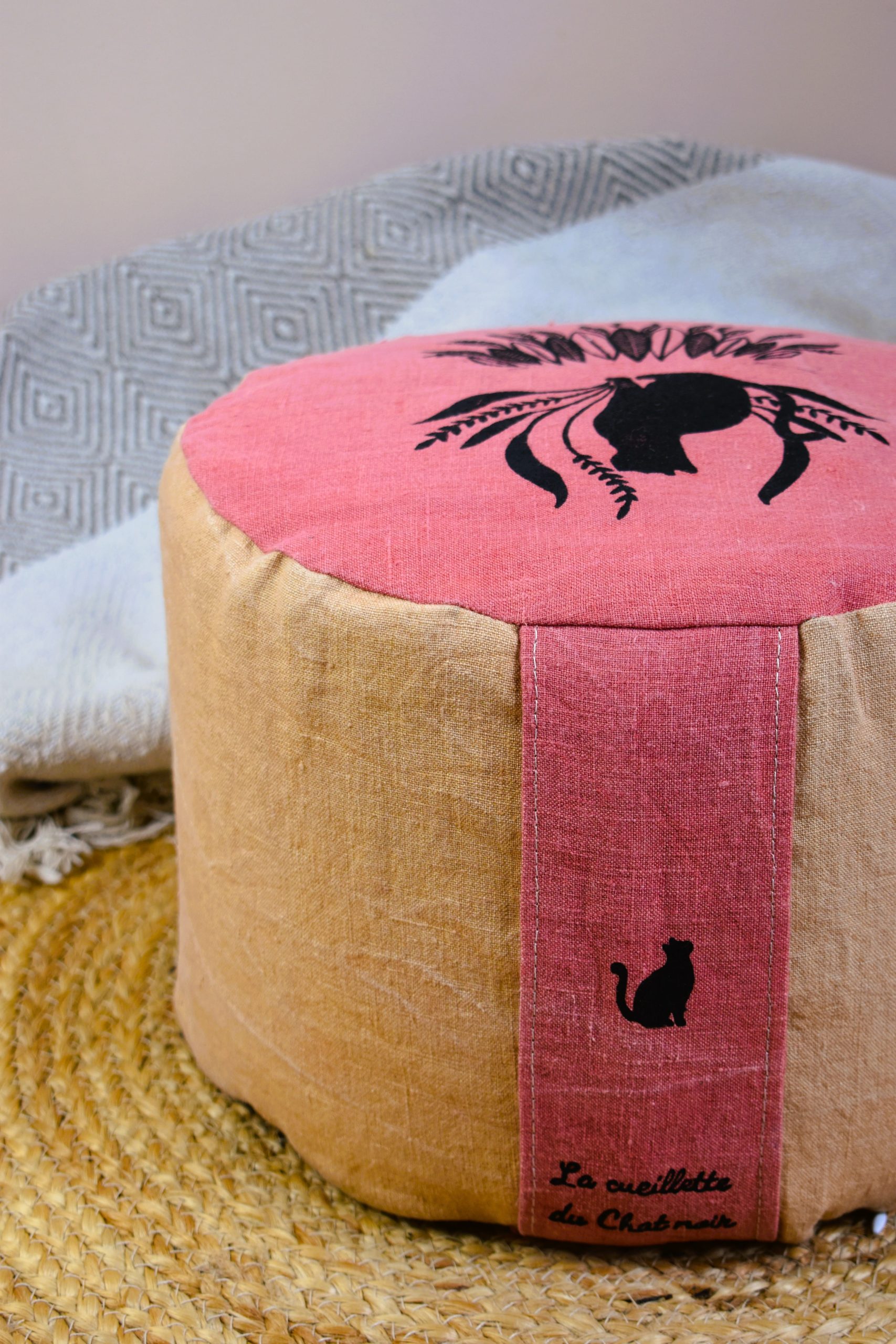 coussin zafu haut yoga meditation relaxation confort