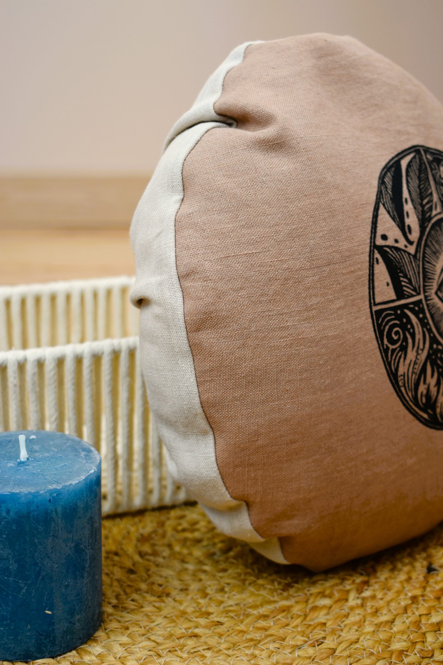 Zafu voyageur nomade coussin yoga meditation relaxation confort