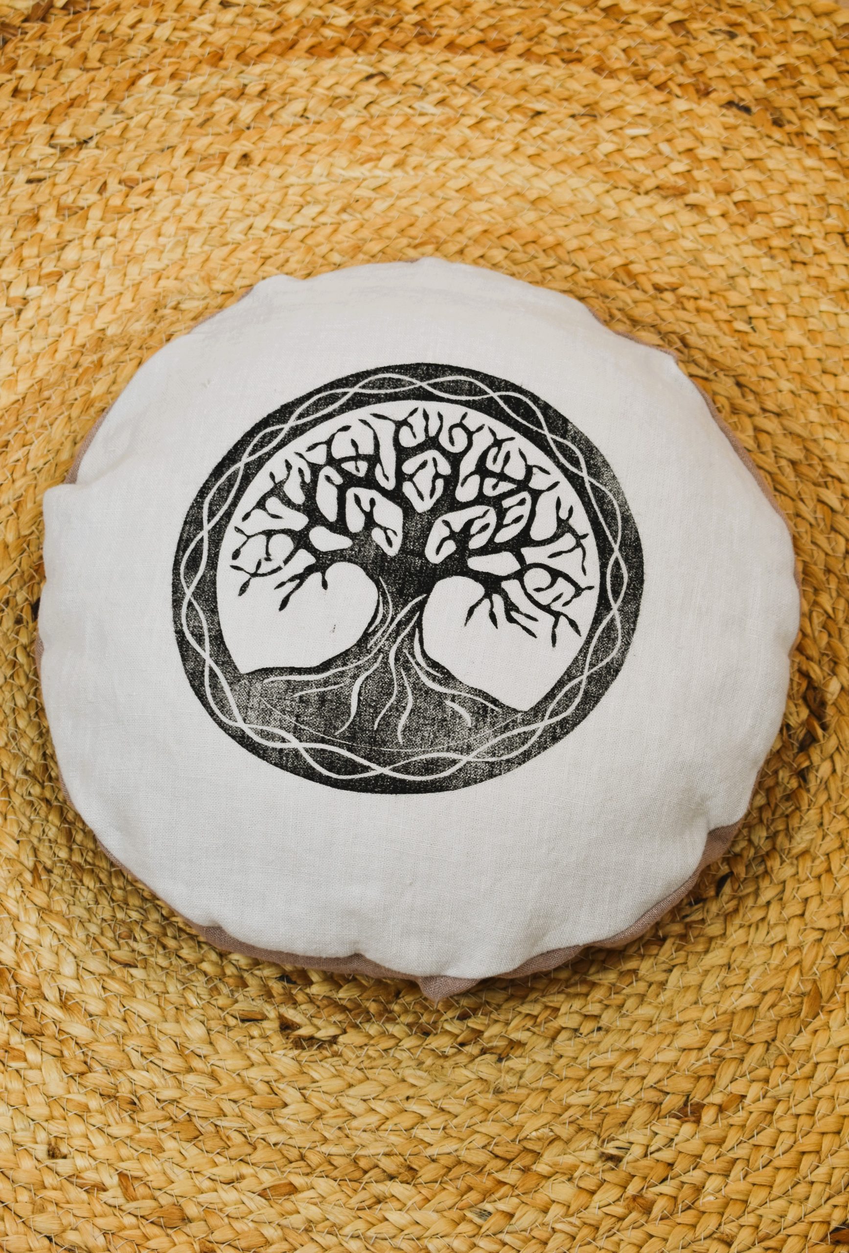 Zafu voyageur nomade coussin yoga meditation relaxation confort