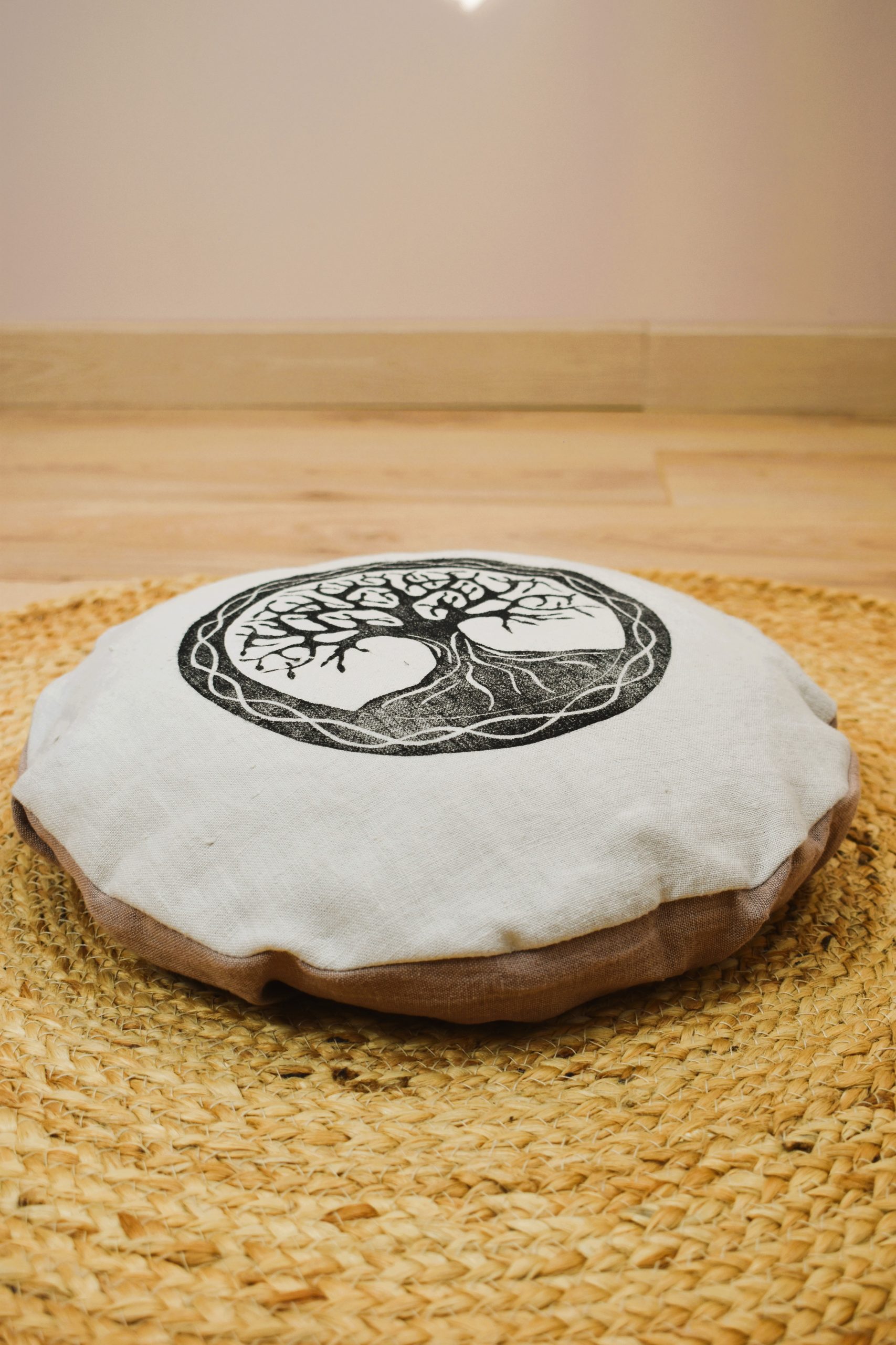 Zafu voyageur nomade coussin yoga meditation relaxation confort