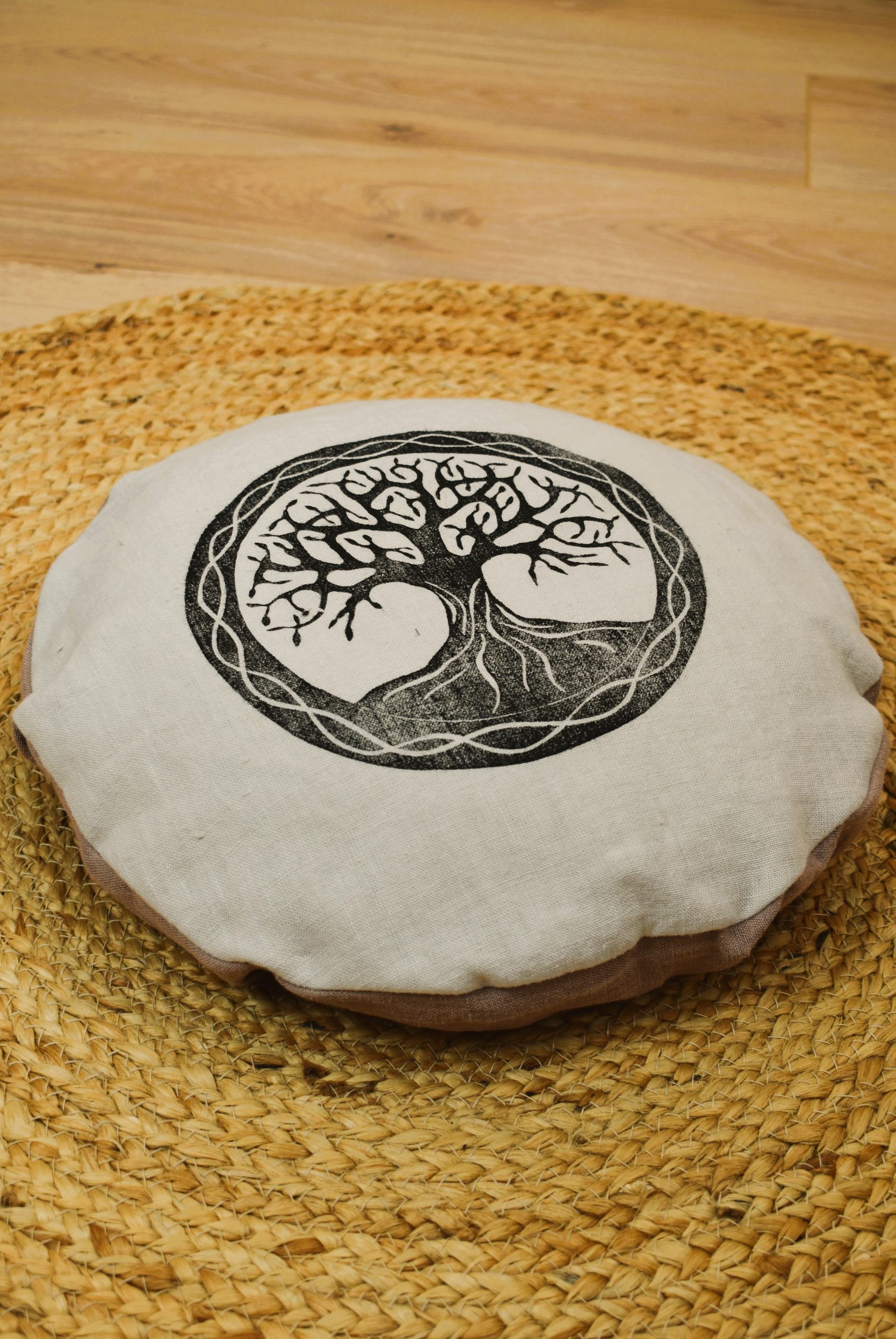 Zafu voyageur nomade coussin yoga meditation relaxation confort