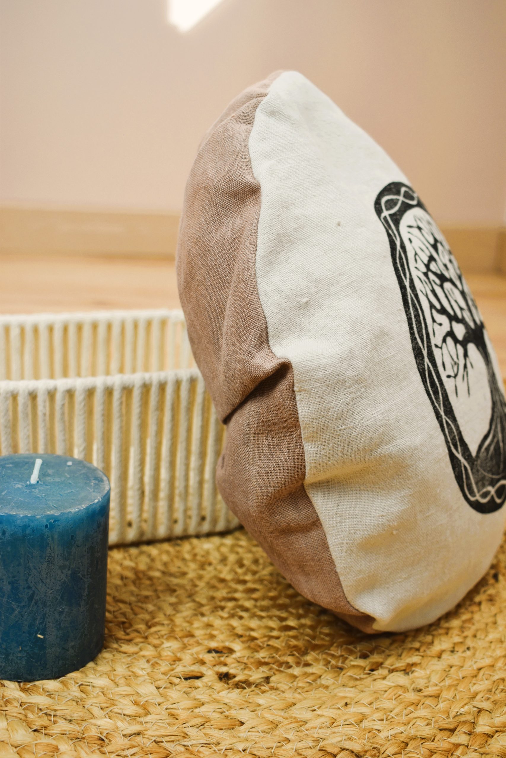 Zafu voyageur nomade coussin yoga meditation relaxation confort