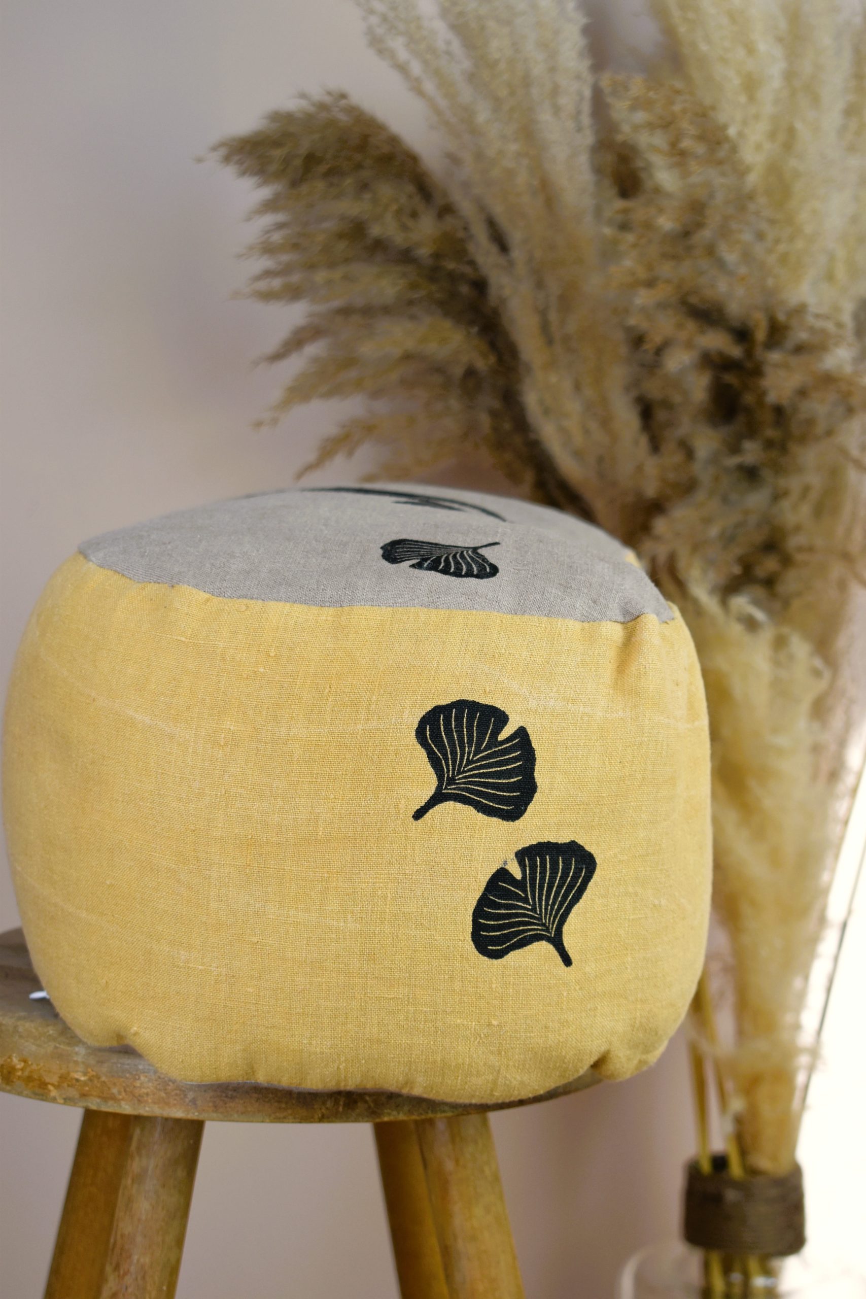 Demi lune coussin écologique yoga méditation relaxation confort