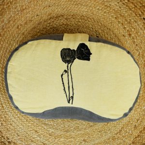 Demi lune coussin écologique yoga méditation relaxation confort