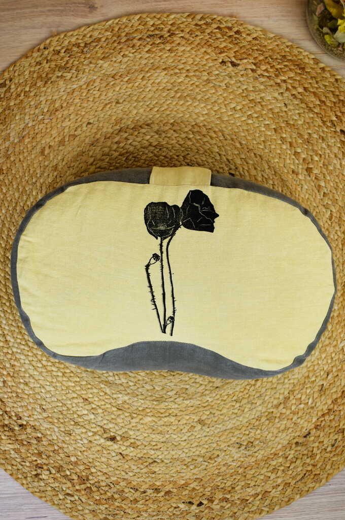 Demi lune coussin écologique yoga méditation relaxation confort