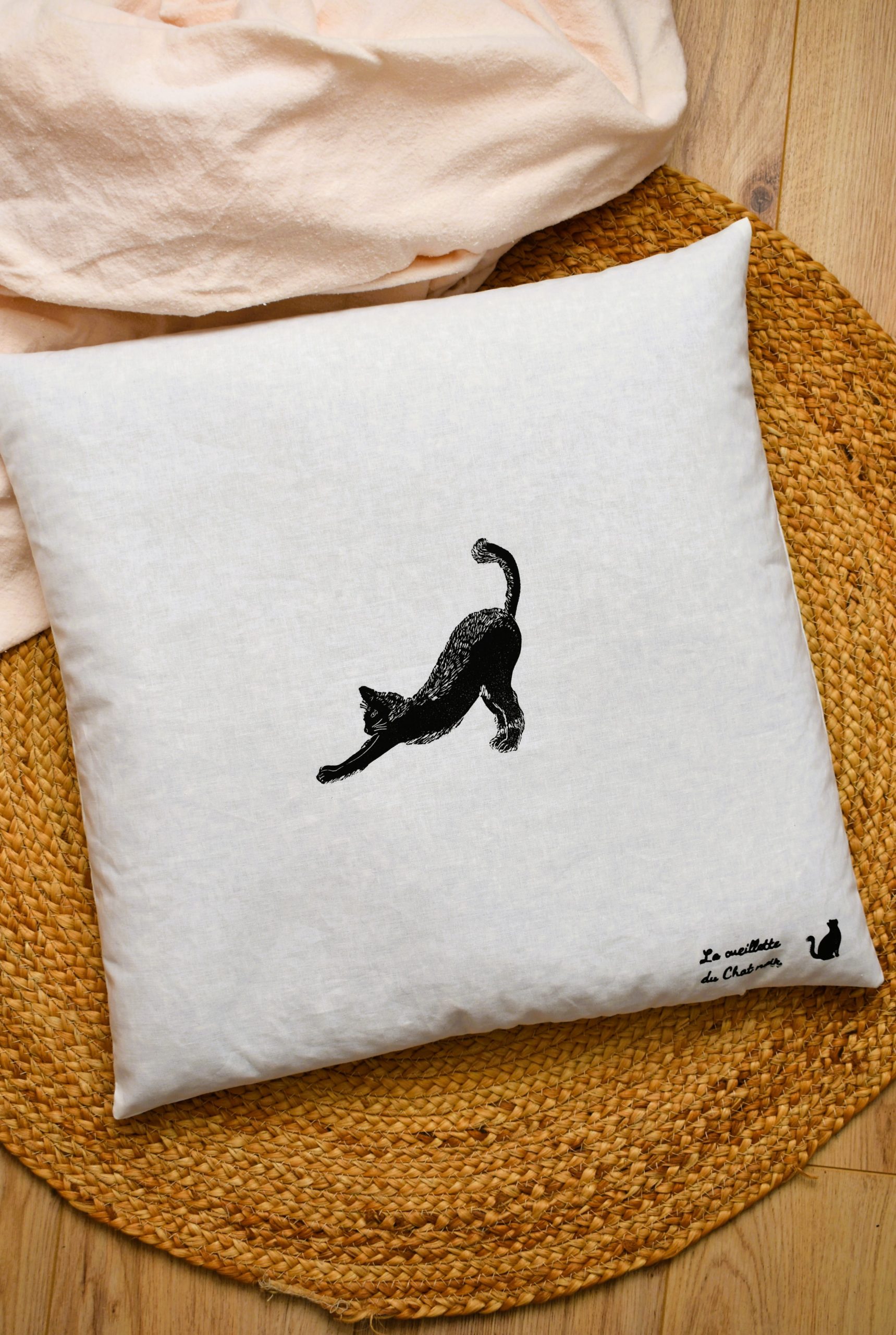 Oreiller épeautre bio 50x50 – Oreiller cervical naturel respirant et ajustable