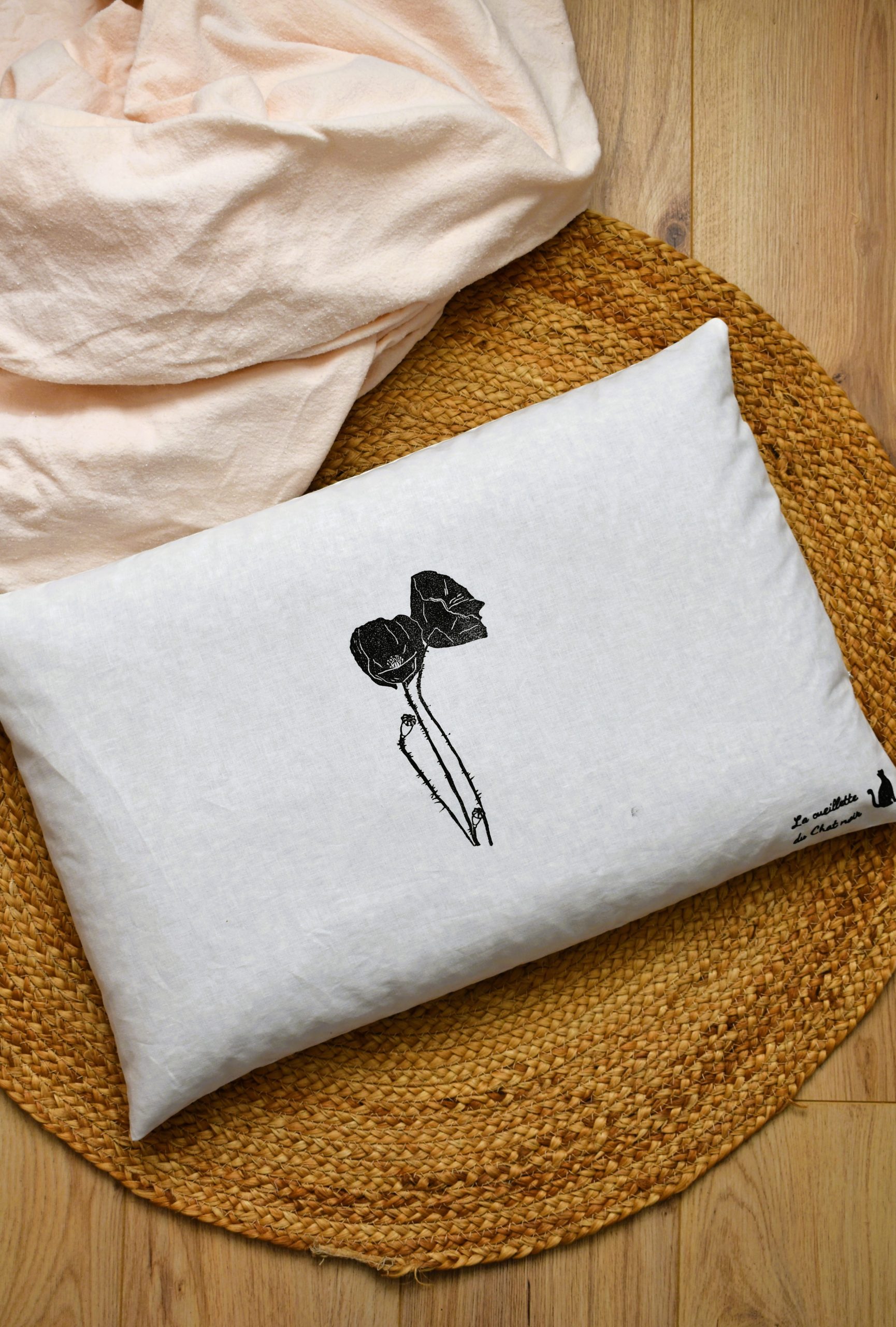 Oreiller épeautre bio 60x40 – Oreiller cervical naturel respirant et ajustable