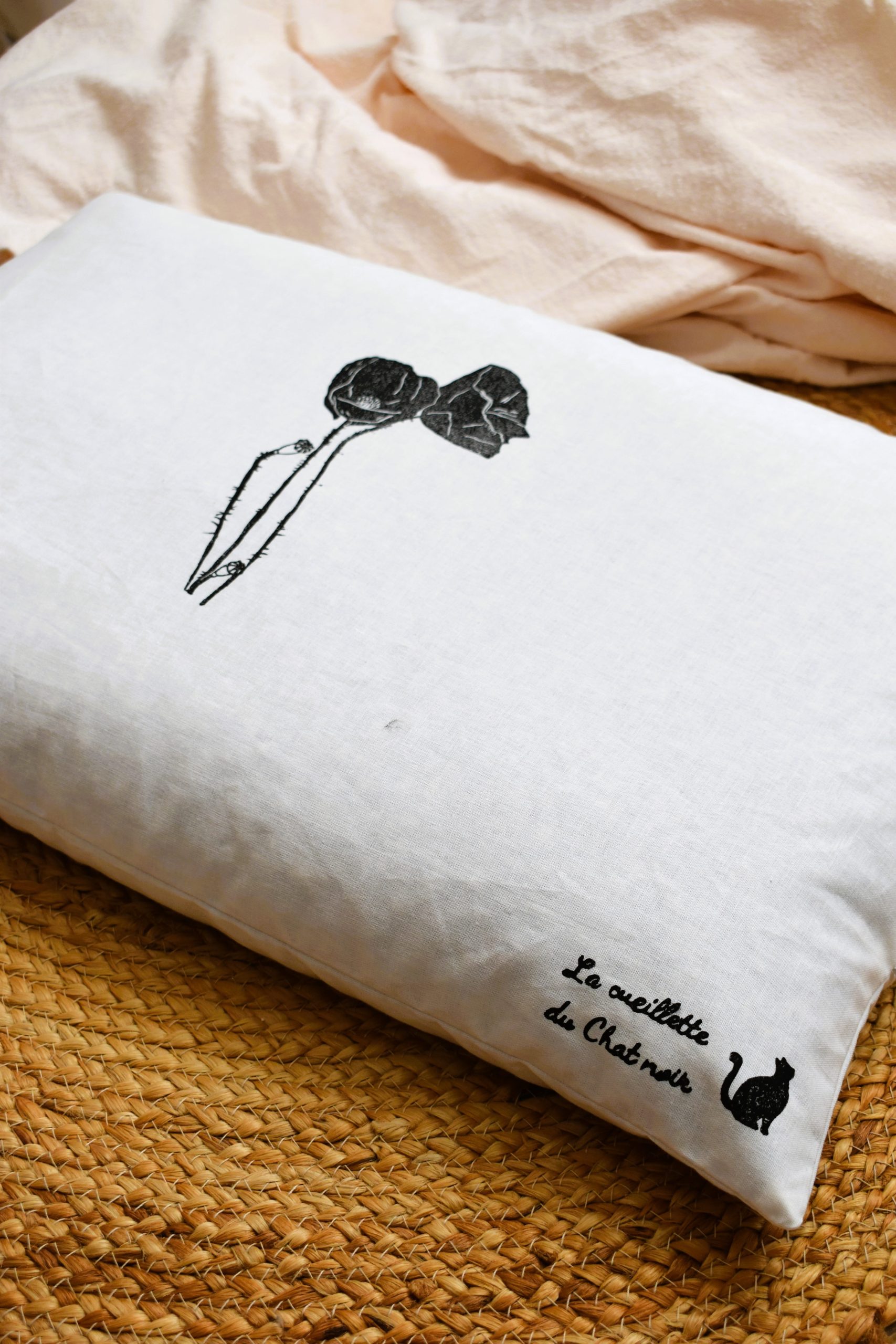 Oreiller épeautre bio 60x40 – Oreiller cervical naturel respirant et ajustable