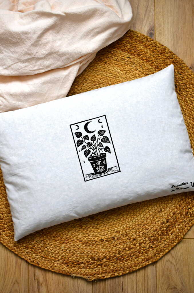 Oreiller épeautre bio 60x40 – Oreiller cervical naturel respirant et ajustable