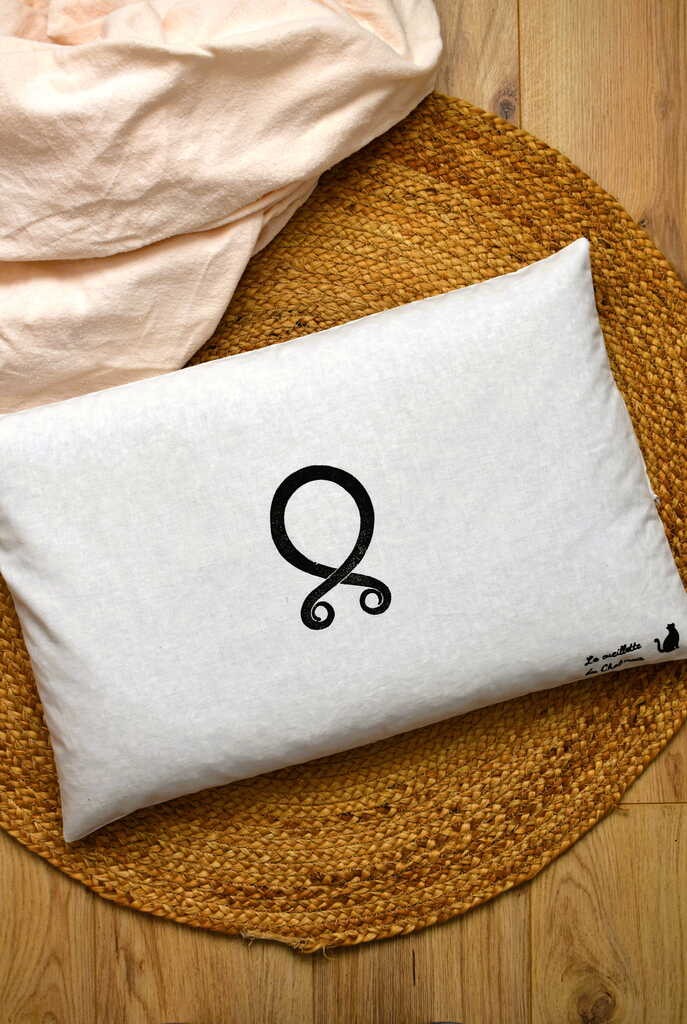 Oreiller épeautre bio 60x40 – Oreiller cervical naturel respirant et ajustable