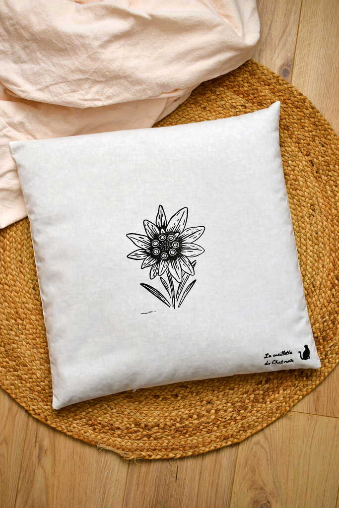 Oreiller épeautre bio 50x50 – Oreiller cervical naturel respirant et ajustable