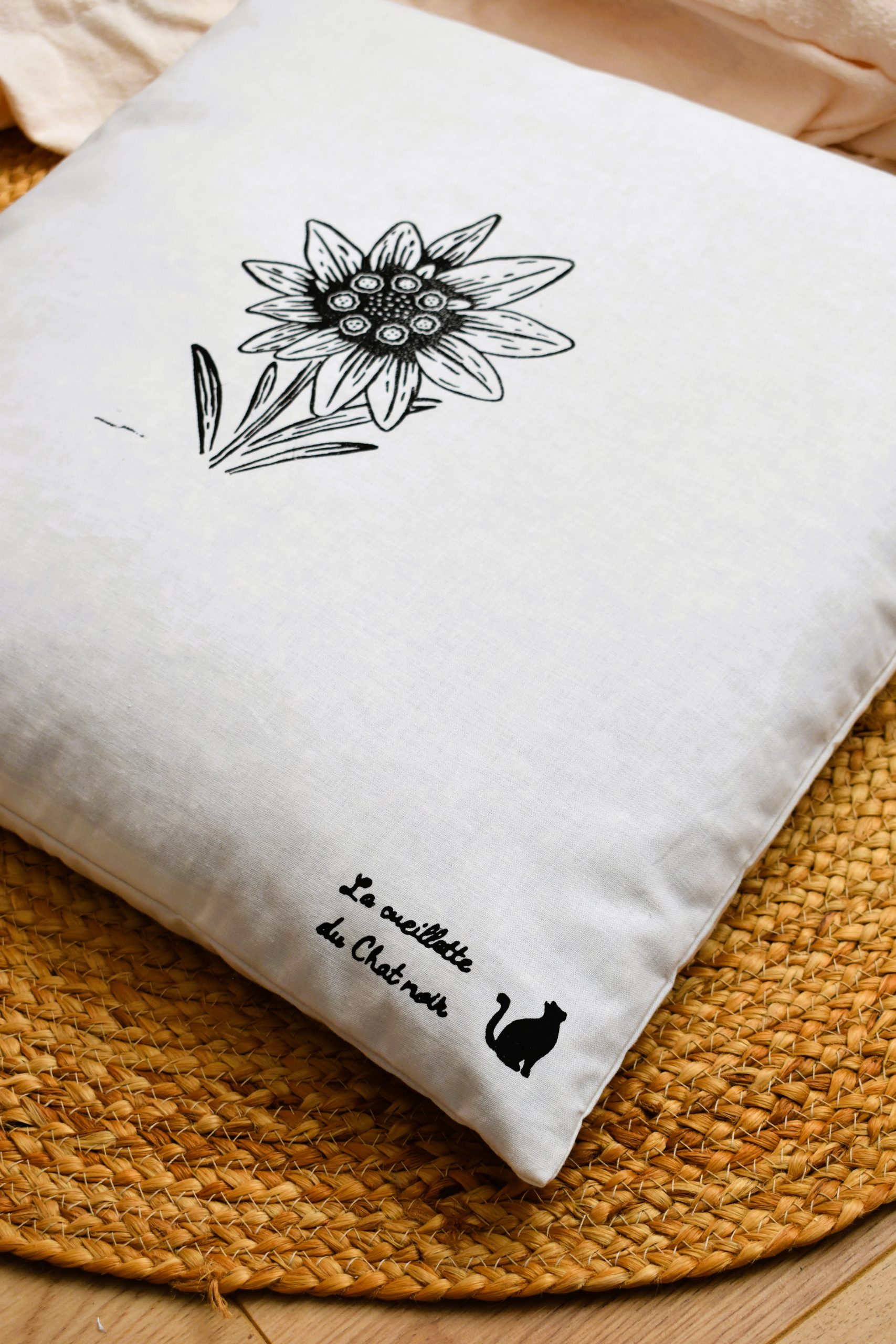 Oreiller épeautre bio 50x50 – Oreiller cervical naturel respirant et ajustable