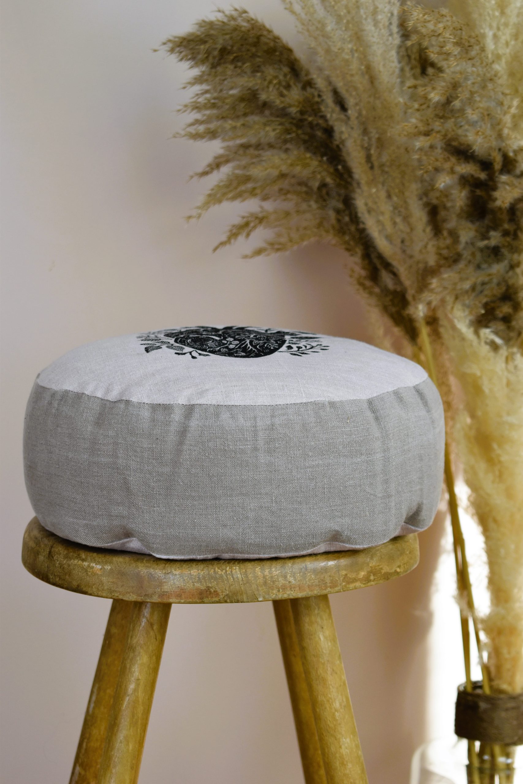 Coussin écologique yoga méditation relaxation confort zafu bas