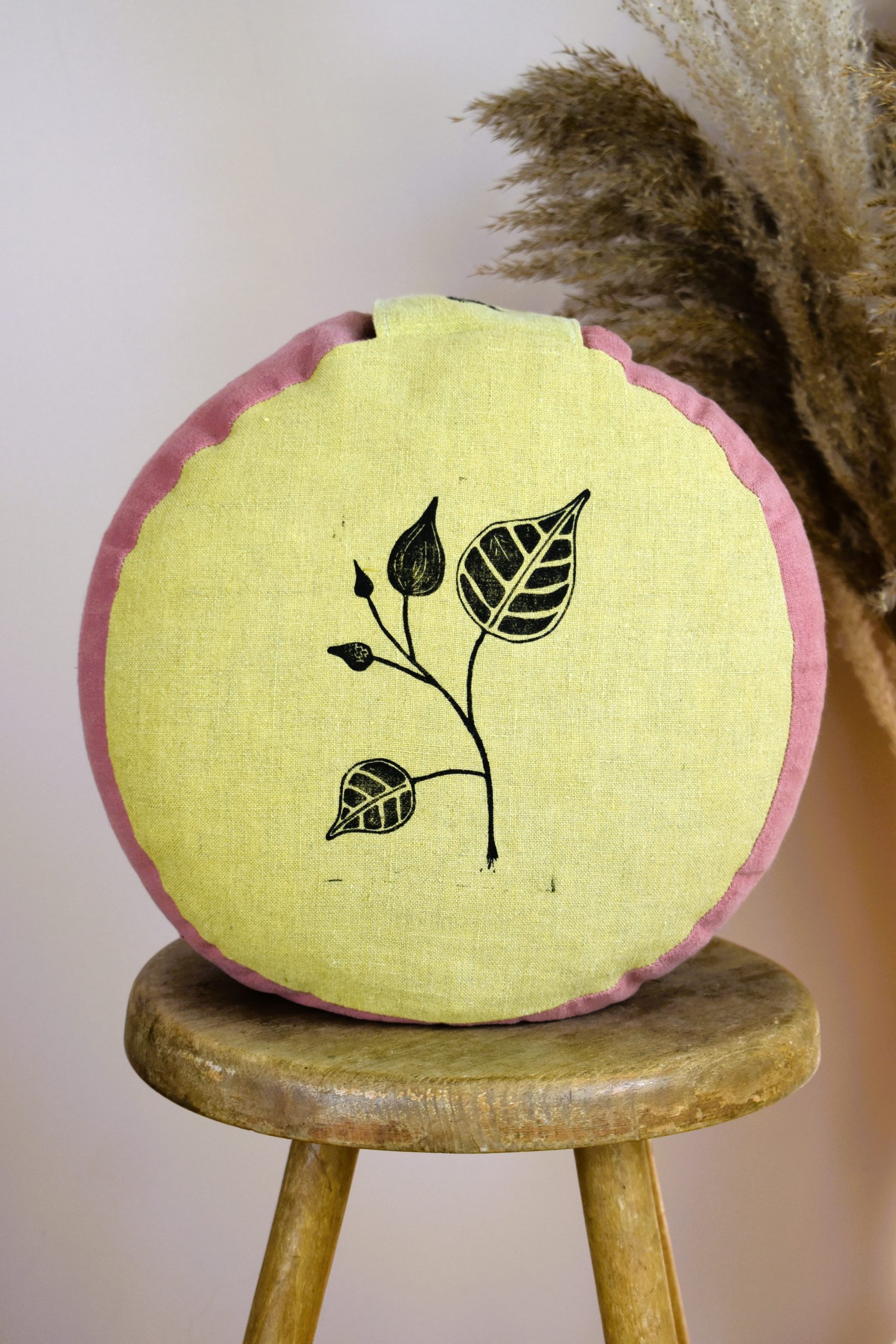 Zafu bas coussin écologique yoga méditation relaxation confort