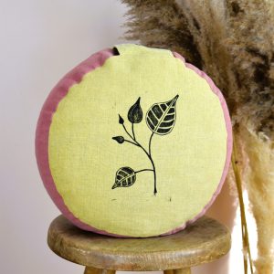 Zafu bas coussin écologique yoga méditation relaxation confort