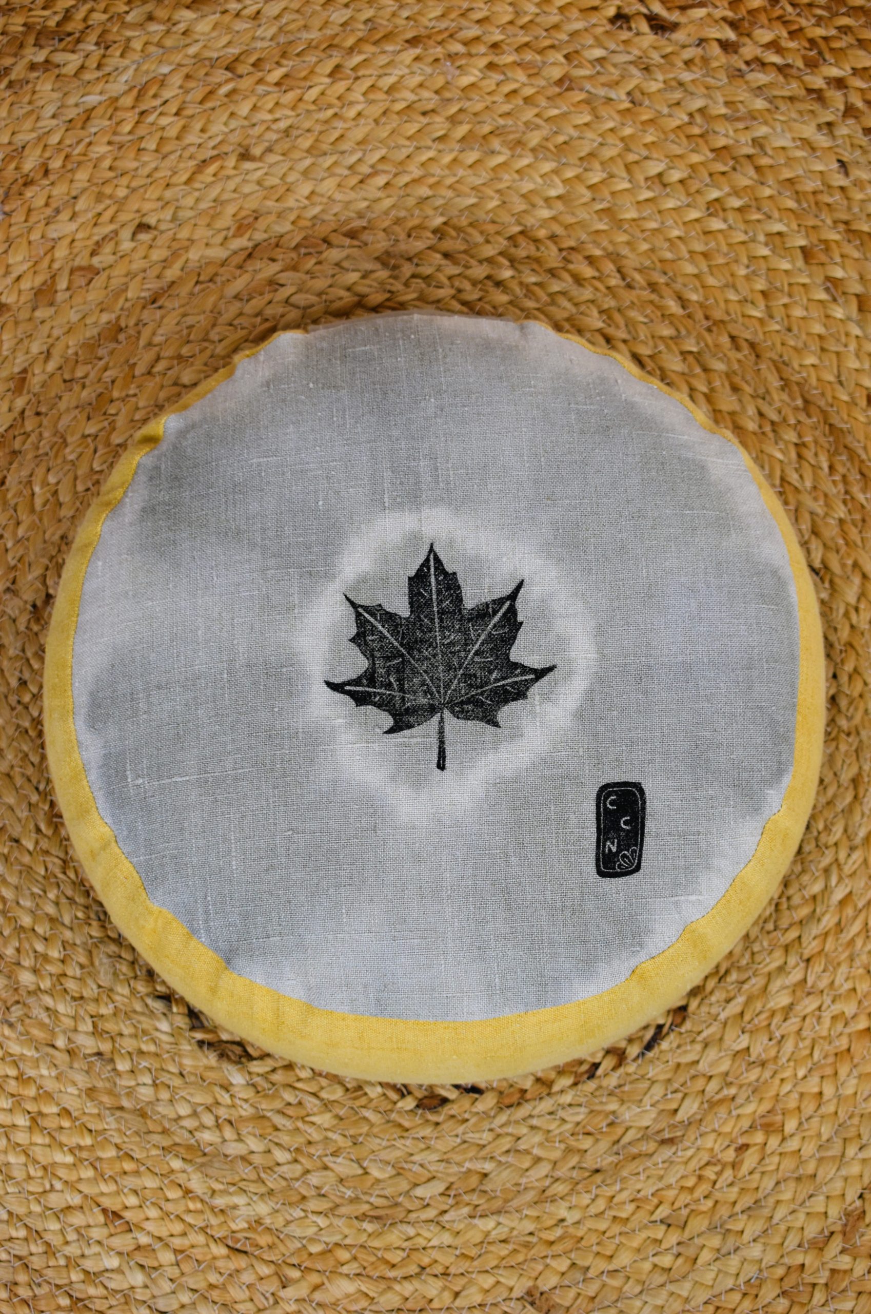 Zafu bas coussin écologique yoga méditation relaxation confort