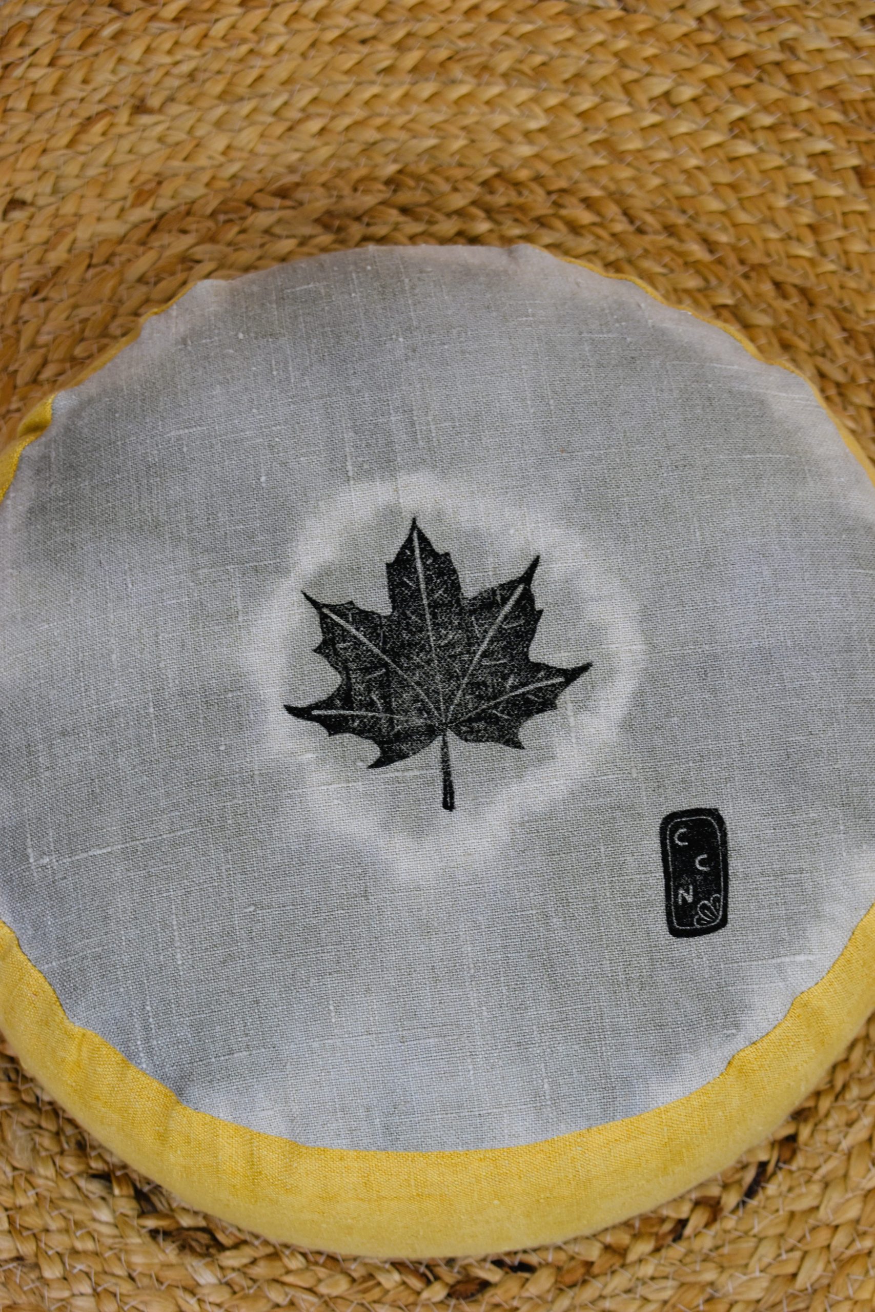 Zafu bas coussin écologique yoga méditation relaxation confort