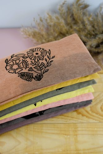 Bandeaux relaxation pour les yeux naturel eye pillow graine de lin biologique. Coussin de médiation naturel